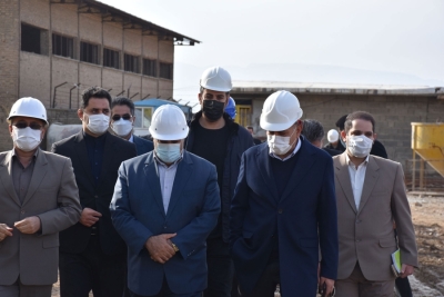 The governor of Kermanshah visited the new building under construction of the Kermanshah Chamber of Commerce