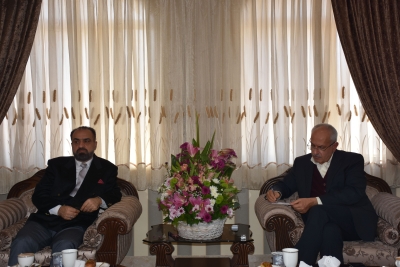 The Iraqi Consul General met with the chairman and delegation of the Kermanshah Chamber of Commerce